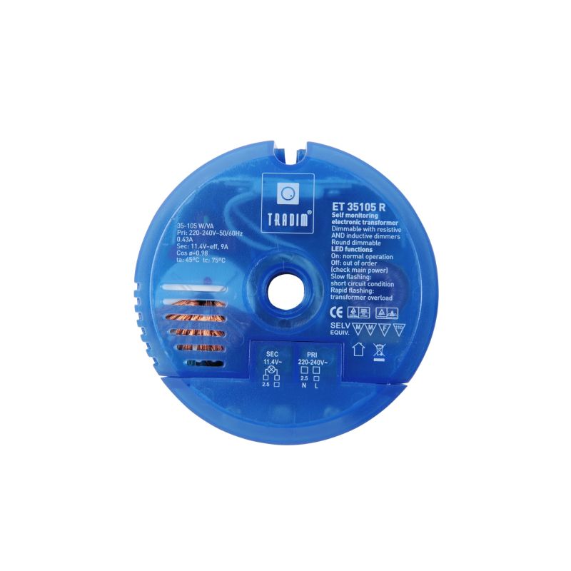 Electronic Transformer TCI PD.2 / 250 100-250W 12V Halogen Transformer
