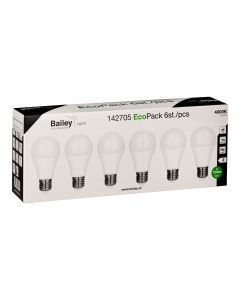 Bailey | 6x LED Lamp | Grote fitting E27  | 8W