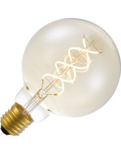 Lighto | LED Globelamp | Grote fitting E27 Dimbaar | 5W 95mm | Goud