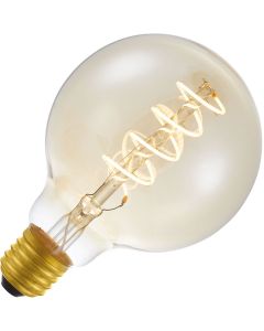 Lighto | LED Globelamp | Grote fitting E27 Dimbaar | 4W 95mm | Goud