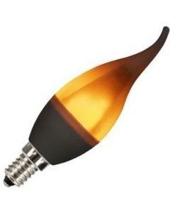 Bailey | LED Kaarslamp tip Vlam | Kleine fitting E14 | 1W (vervangt 5W) Mat