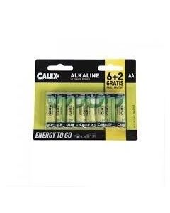 Calex Alkaline penlite AA batterijen voordeelpak 6+2 stuks