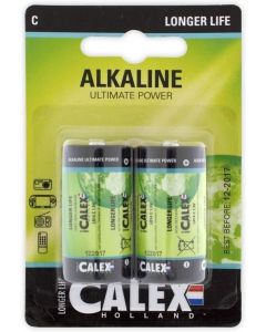 Calex Alkaline babycell C/LR14 batterijen 2 stuks