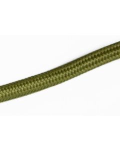 Stoffen kabel groen rond 2x0.75mm 10 meter