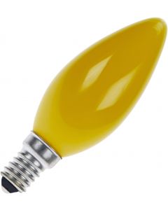Gloeilamp Kaarslamp | Kleine fitting E14 | 25W Geel
