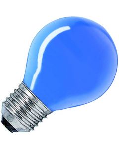 Gloeilamp Kogellamp | Grote fitting E27 | 15W Blauw