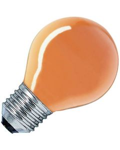 Gloeilamp Kogellamp | Grote fitting E27 | 15W Oranje