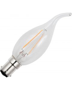 SPL | LED Kaarslamp met tip | Bajonetfitting Ba15d | 2W (vervangt 20W)