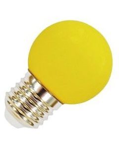 Lighto | LED Kogellamp Plastic | Grote fitting E27 | 1W Geel