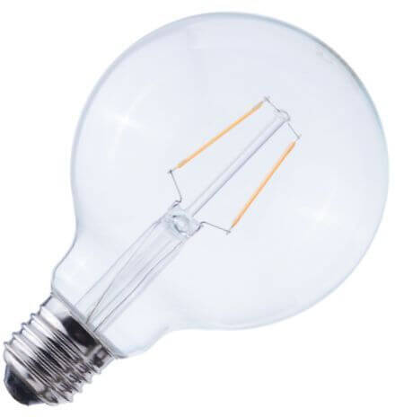 Bailey | LED Globelamp | Grote fitting E27 | 2W (vervangt 25W) 125mm