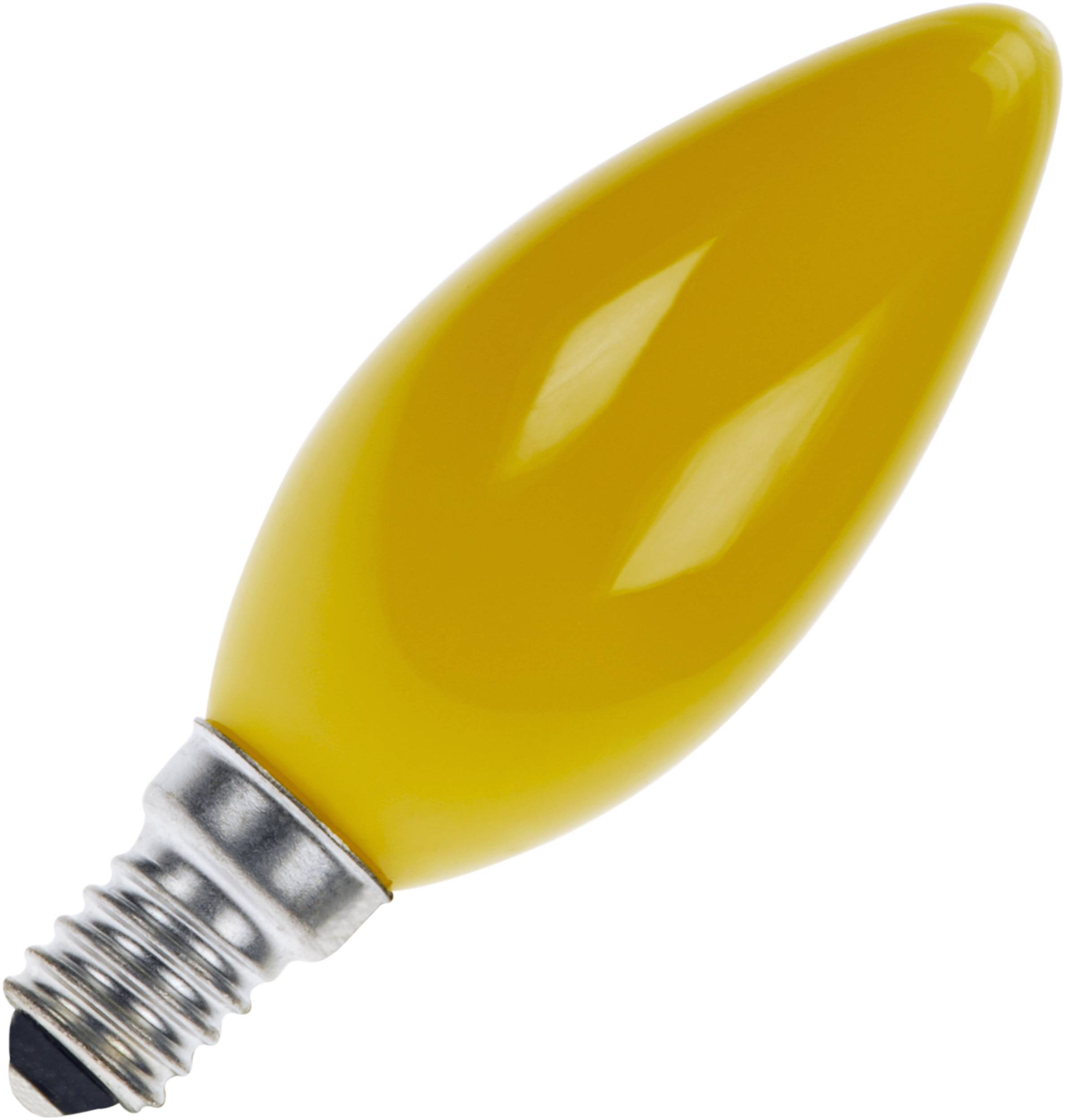 Gloeilamp Kaarslamp | Kleine fitting E14 | 25W Geel