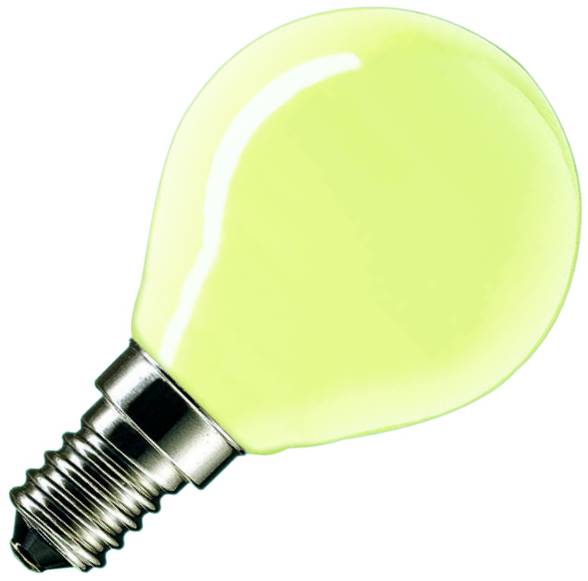 Gloeilamp Kogellamp | Kleine fitting E14 | 15W Geel