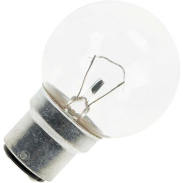 Gloeilamp Kogellamp | Bajonetfitting B22d | 25W
