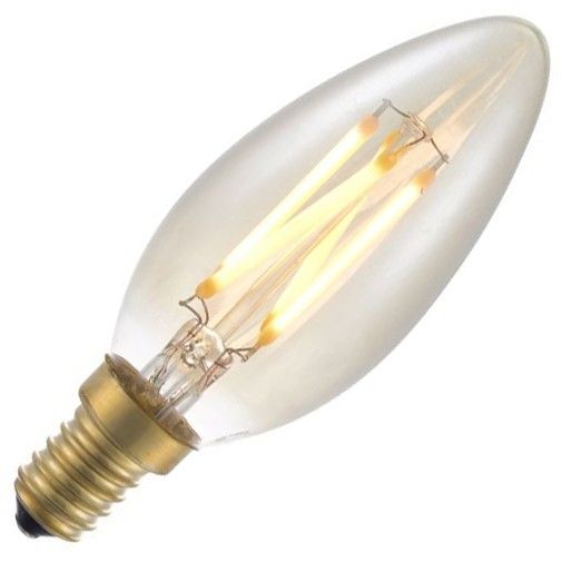 SPL LED Filament Kaarslamp | 4W Kleine fitting E14 | Dimbaar Goud