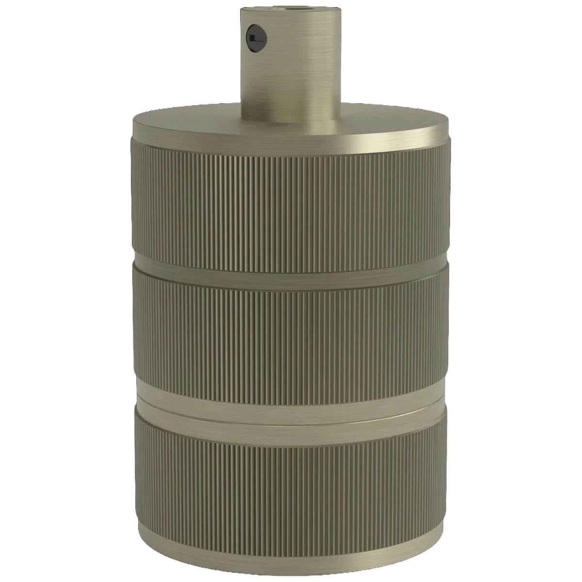Calex | Lamphouder | E27 fitting | Aluminium | 3-rings model | Mat Brons | Ronde kabelklem | 60W