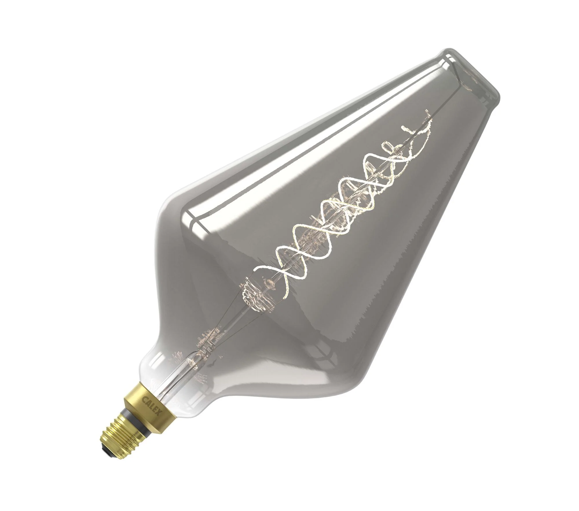 Calex | Vienna | Titanium | Dubbel spiraalfilament | 6W | E27 fitting