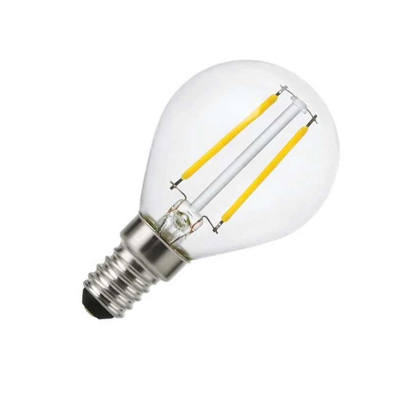SPL | LED Filament | Kleine fitting E14 | Globelamp | Helder | 2W | Dimbaar