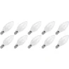 Lighto | LED filament | Kleine fitting E14 | Kaarslamp | Helder | 35mm | 5W | 10 stuks