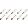 Lighto | LED filament | Grote fitting E27 | Buislamp | Helder | 45mm | 5W | 10 stuks