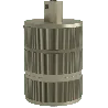 Calex | Lamphouder | E27 fitting | Aluminium | 3-rings model | Mat Brons | Ronde kabelklem | 60W