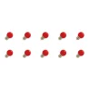 Lighto | LED lamp | Grote fitting E27 | Kogellamp | Rood | 45mm | 1W | 10 stuks