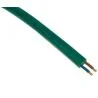 Prikkabel 2 x 1.5 mm neopreen groen per meter