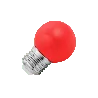 Lighto | LED lamp | Grote fitting E27 | Kogellamp | Rood | 45mm | 1W