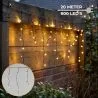 Lighto | Kerstverlichting | Ijspegelverlichting | IP44 | Geschikt voor binnen & buiten | 8-Functies | 600 LED lampjes | 20 meter kabel
