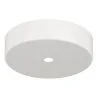 Bailey plafondkap metaal wit + witte kabel grip