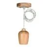 Bailey | Pendelarmatuur Hout | Grote fitting E27 | 60W