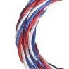 Bailey stoffen kabel gedraaid 3-aderig blauw/wit/rood 3m
