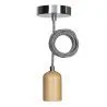 Bailey | Pendelarmatuur Hout | Grote fitting E27 | 60W