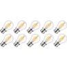 Lighto | LED filament | Bajonetfitting B22d | Kogellamp | Helder | 45mm | 5W | 10 stuks