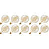 Lighto | LED filament | Grote fitting E27 | Globelamp | Goud | 125mm | 4W | 10 stuks