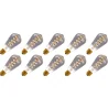 Lighto | LED filament | Grote fitting E27 | Edison lamp | Zwart | 64mm | 4W | 10 stuks