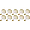Lighto | LED filament | Grote fitting E27 | Globelamp | Goud | 95mm | 4W | 10 stuks