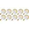 Lighto | LED filament | Grote fitting E27 | Globelamp | Goud | 125mm | 4W | 10 stuks