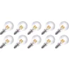 Lighto | LED filament | Kleine fitting E14 | Kogellamp | Helder | 45mm | 4W | 10 stuks