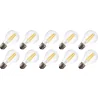 Lighto | LED filament | Grote fitting E27 | Standaardlamp | Helder | 60mm | 7W | 10 stuks