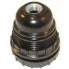 Fitting schroefdraad E27 zwart