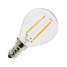 Lighto | LED filament | Kleine fitting E14 | Kogellamp | Helder | 45mm | 2W