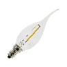 Lighto | LED filament | Kleine fitting E14 | Kaarslamp tip | Helder | 35mm | 1W