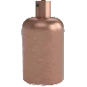 Calex | Lamphouder | E27 fitting | Aluminium | Mat Koper | Alu kabelklem | 60W