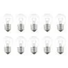 Gloeilamp | Grote fitting E27 | Kogellamp | Helder | 45mm | 15W