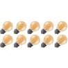 Lighto | LED filament | Grote fitting E27 | Kogellamp | Goud | 45mm | 4W | 10 stuks