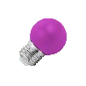 Lighto | LED lamp | Grote fitting E27 | Paars | Kogellamp | 45mm | 1.5W | Dimbaar | Geschikt voor prikkabel