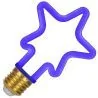 Bailey | LED lamp | Grote fitting E27 | Ster | Blauw | 82mm | 4W