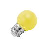 Lighto | LED lamp | Grote fitting E27 | Kogellamp | Geel | 45mm | 1W