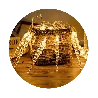 Modee | Kerstverlichting LED lichtsnoer | 2,85m | 20 Lichtpunten | IP44 | Warm Wit Licht