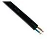 Prikkabel 2 x 1.5 mm neopreen zwart per meter